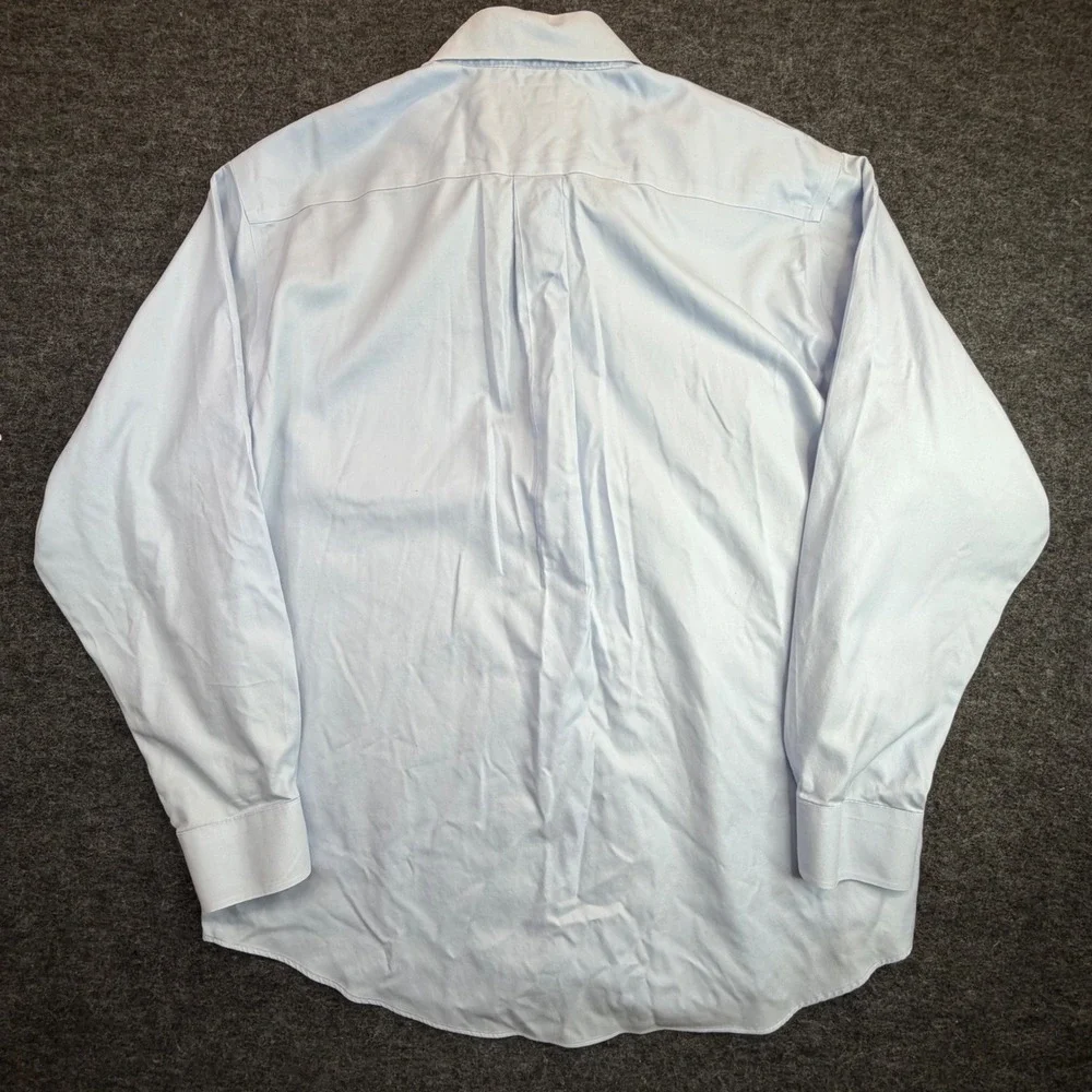 Turnbury Button Down Shirt Mens Large Light Blue‎ Non-Iron Long Sleeve Cotton